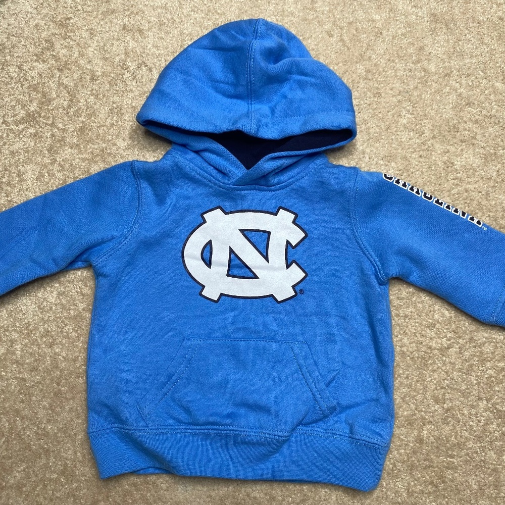 UNC University of North Carolina hoodie sweatshirt size 3-6 months
